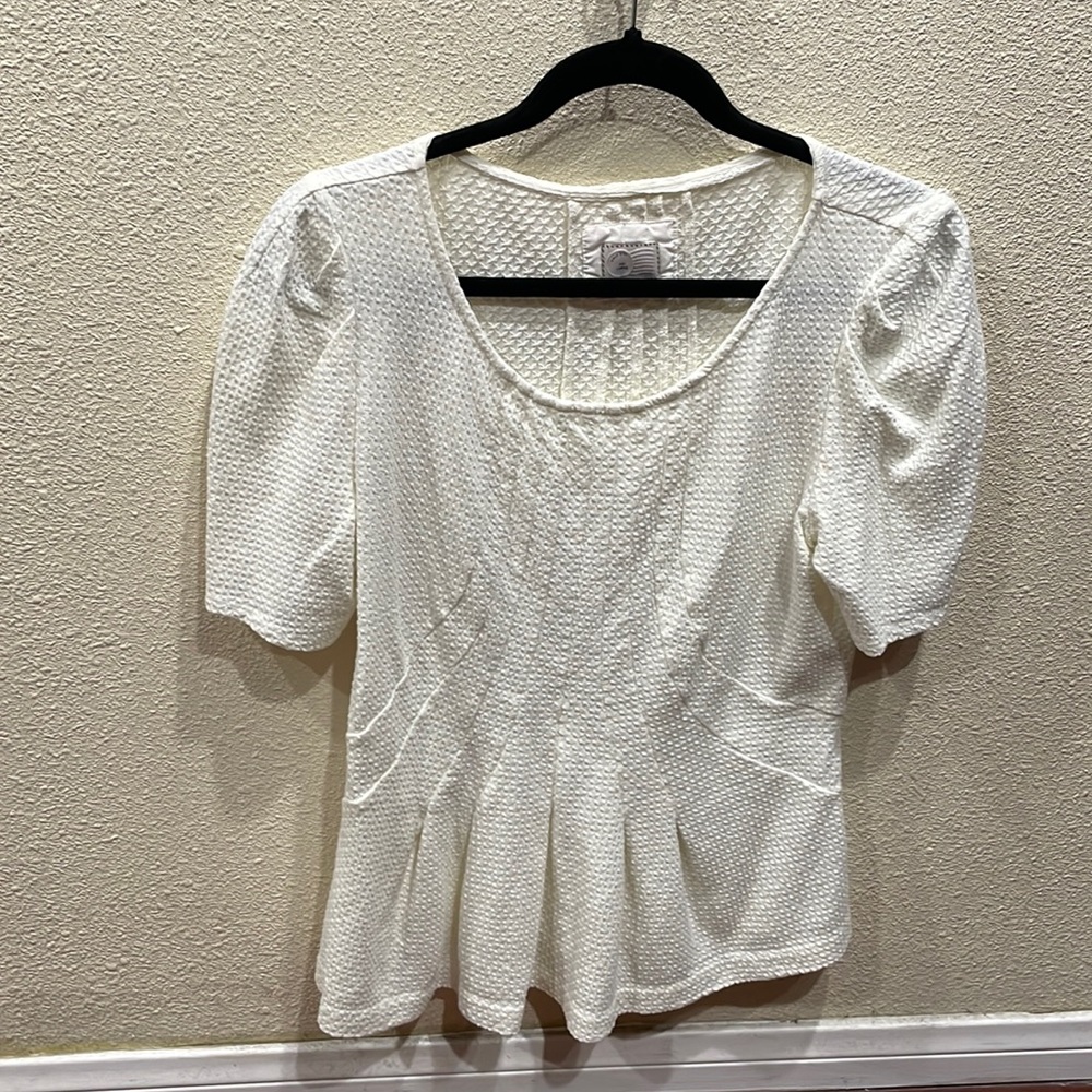 Anthropologie Peplum top